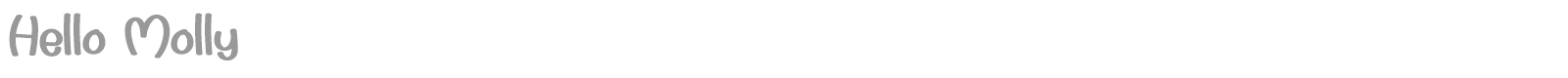 Hello Molly font preview